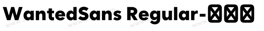 WantedSans Regular字体转换